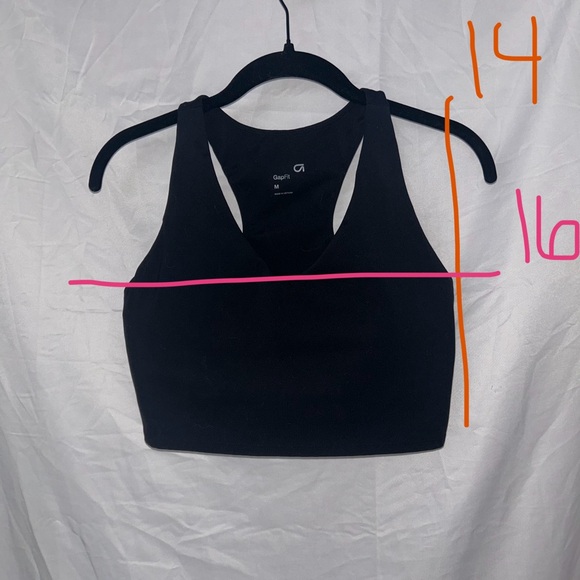 GAP GapFit Top Racerback Long Line Sports Bra Top Sleeveless Tank Top - Picture 2 of 4